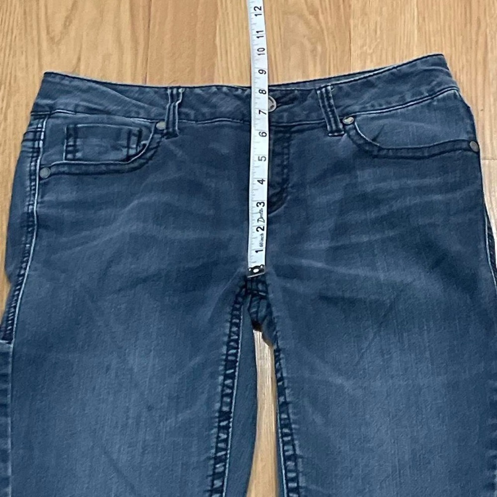 Seven7 Womens 8 (31x31) Slim Bootcut Jeans Dark Blue Denim Stretch Western - Picture 5 of 8